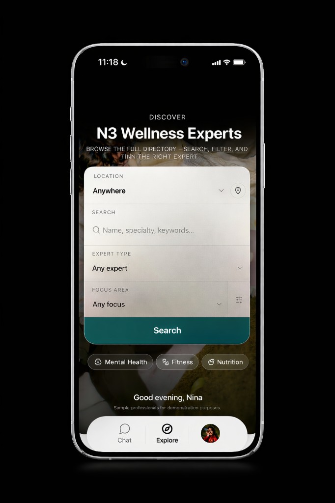 N3 Wellness Experts — browse the directory, search and filter to find the right expert